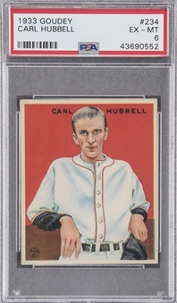 1933 Goudey #234 Carl Hubbell - PSA EX-MT 6